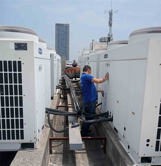 白山市中央空调制热和不制冷系统维修方法